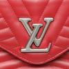 LOUIS VUITTON Chain tote New Wave Shoulder Bag leather Red Women M51930 Used
