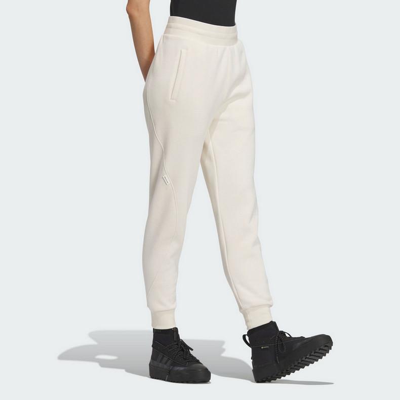 Adidas Solid Color Logo Jogger Training Knit Pants Women Pants Beige IX6788