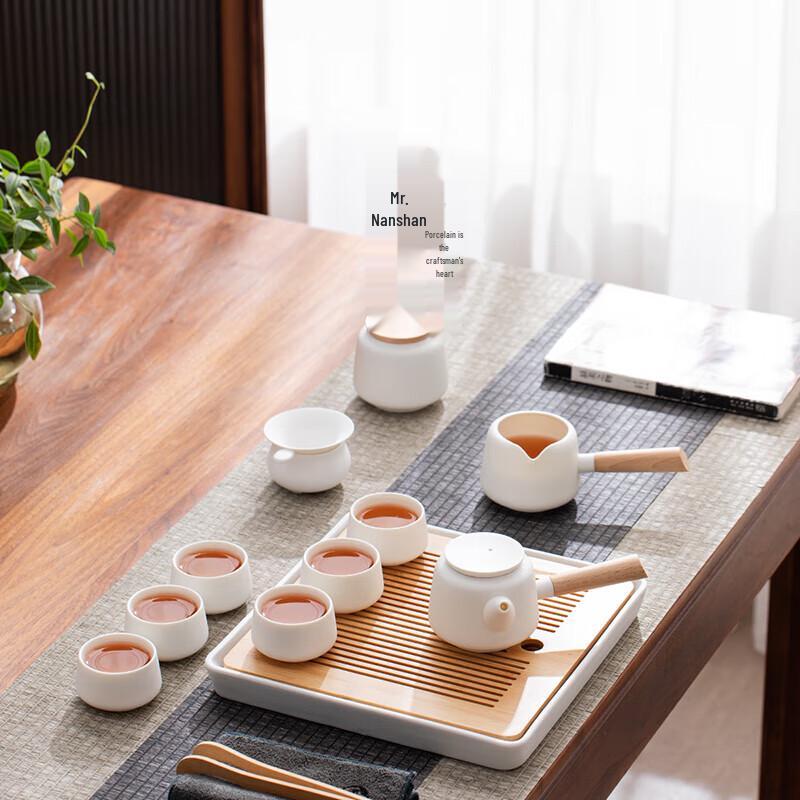 Nanshan Ceramic Side-Handle Kungfu Tea Set