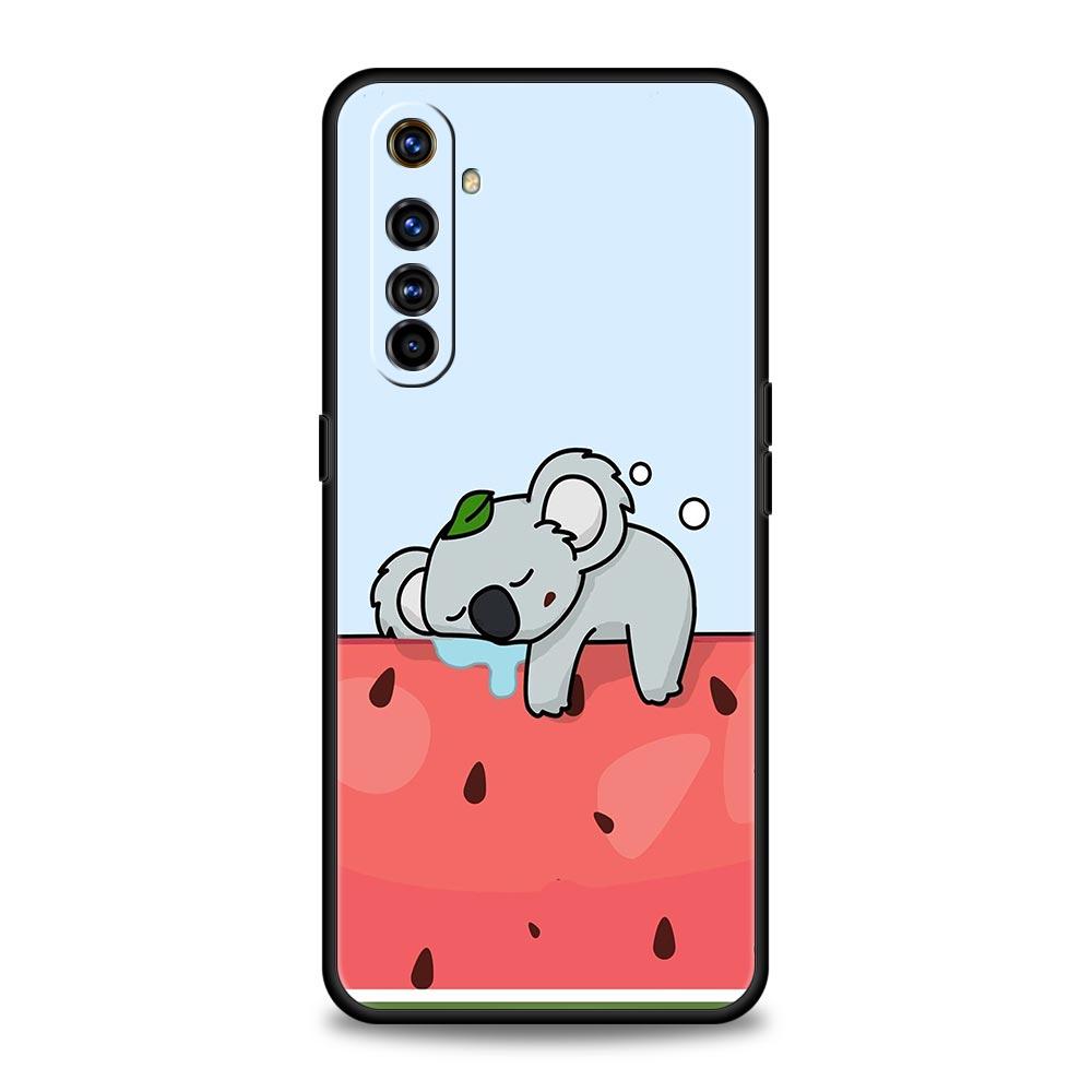 Koala Phone Case For Realme 12 11 10 9 8 5G 7 6 GT5 GT3 GT2 Pro Plus C21 C11 C25 C35 For Realme GT Neo 2 3 3T 5 Cover