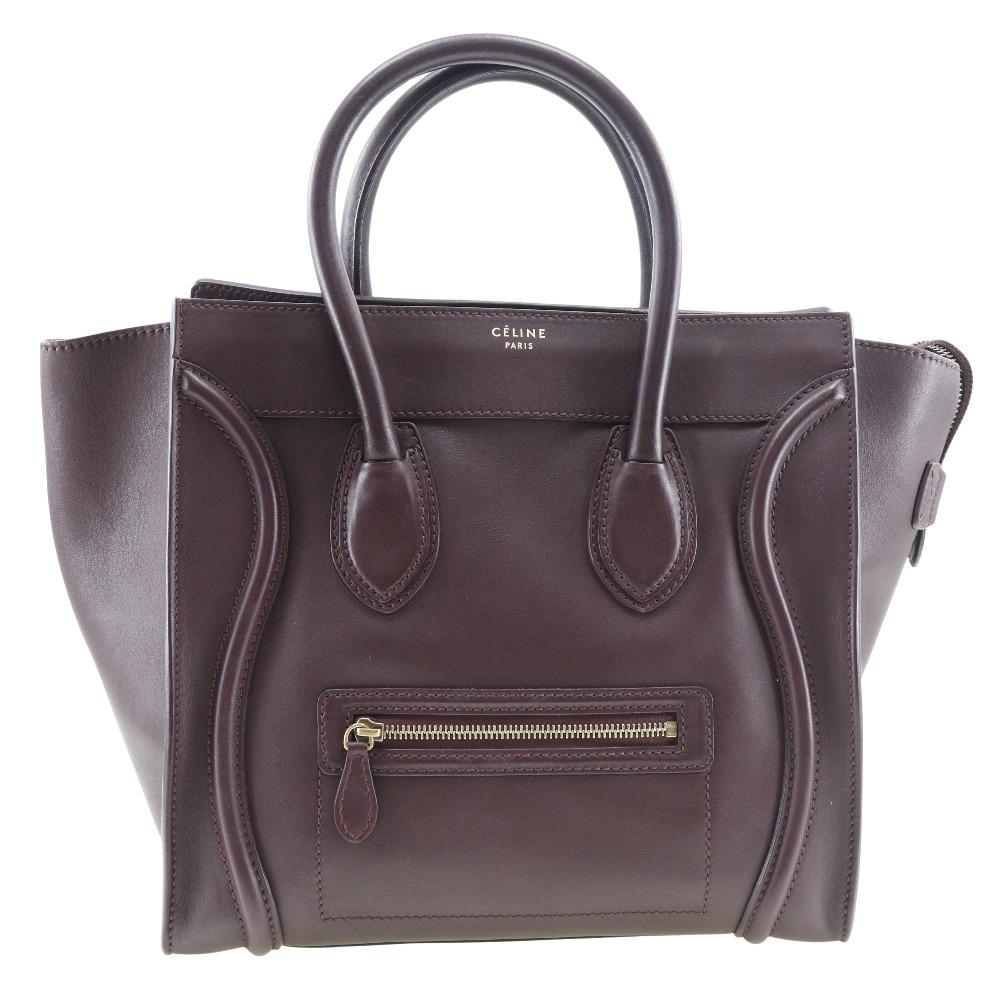 

CELINE Luggage mini Handbag Calfskin Women Used