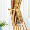 Tassel Striped Curtains Semi-Blackout Cotton And Linen Printed Fabrics Finished Bedroom Living Room Kitchen Partition Bed And Breakfast
