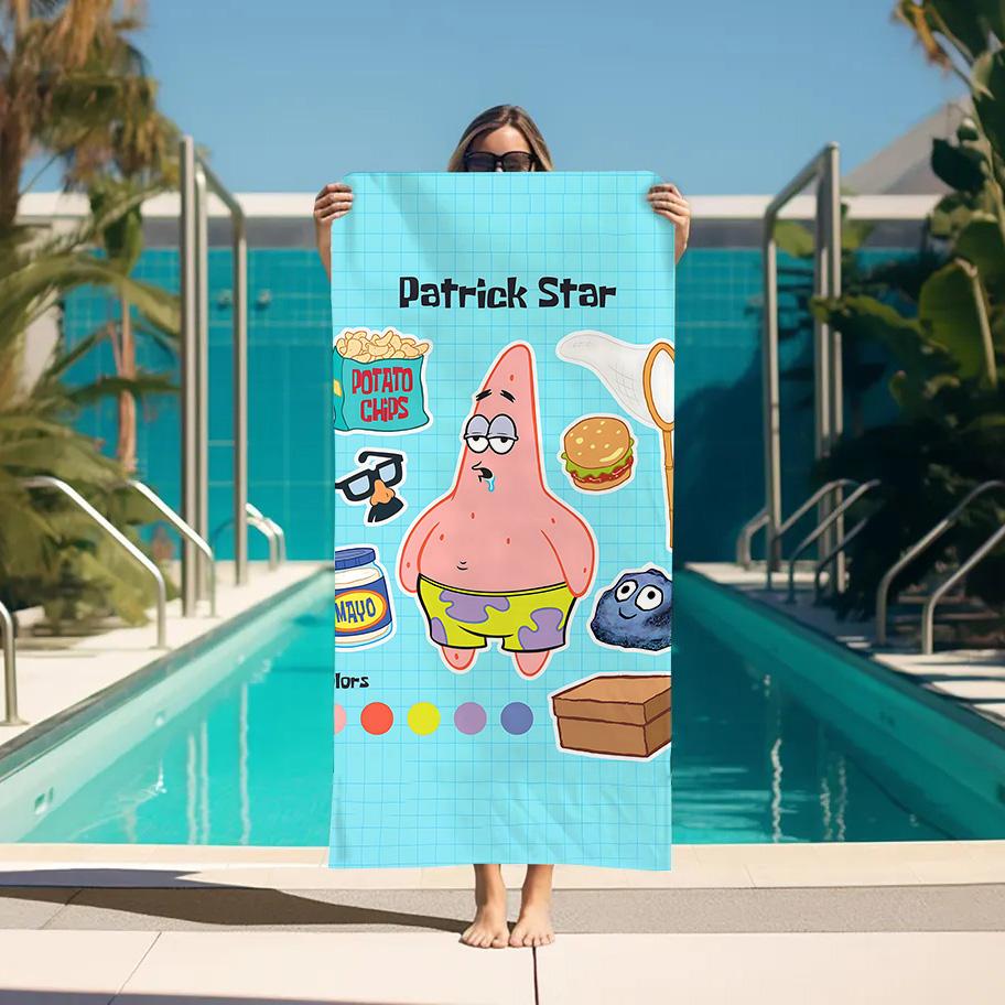 

Turban for Hair Drying S-SpongeBobes Towel Bath Personal Care Sauna Bathroom Towels Spa Bathroom Set Accessories Large Home Gym W30*H60(CM)