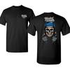 Worked To Death Welding Skull T-Shirt, Black Tee with Bold Back Graphic of Skull