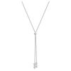 New 925 Silver Long Necklace Personality Charm Geometric Shape Woman Pendant Choker Birthday Gift Exquisite Jewelry