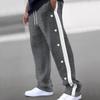 Herbst Neue Herren Jacquard-Hosen mit Struktur Einreiher und Gestreifte Lockere Große Größen Freizeit Hosen Vielseitige Jogginghosen