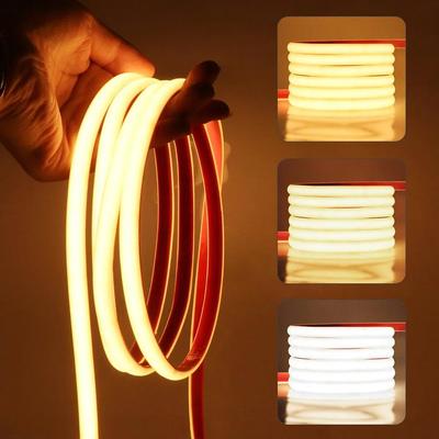 IP68 Vodotěsné COB LED neonové páskové světlo 5m 10m 15m 20m 0,5m 24V 320LED Flexibilní páska Silikonová trubice Vložka lampy Osvětlení RA90