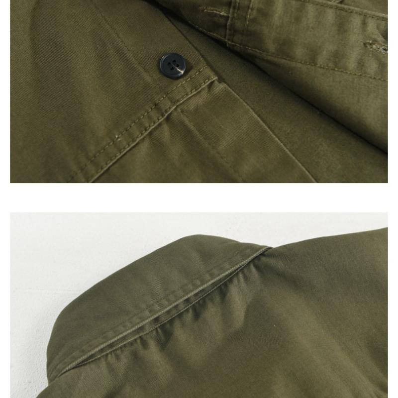 Summer Men Shirts Japanese Style Cargo Short Sleeve Shirt Male Pure Cotton Double Pockets Casual Shirt Youth Streetwear Loose Top