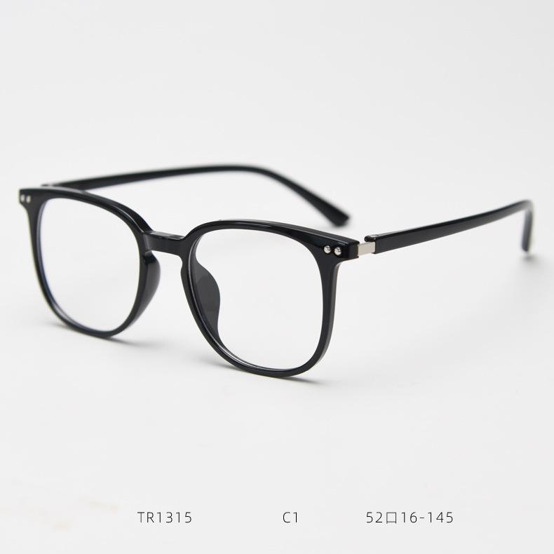 Black TR90 Computer Glasses Anti Radiation Big Square Eyewear Blue Light Blocking Reading Glasses for Women Men