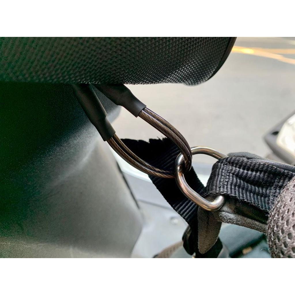18cm uniwersalny kask motocyklowy Moto lina zabezpieczająca przed kradzieżą drut ze stali nierdzewnej akcesoria Motosikal