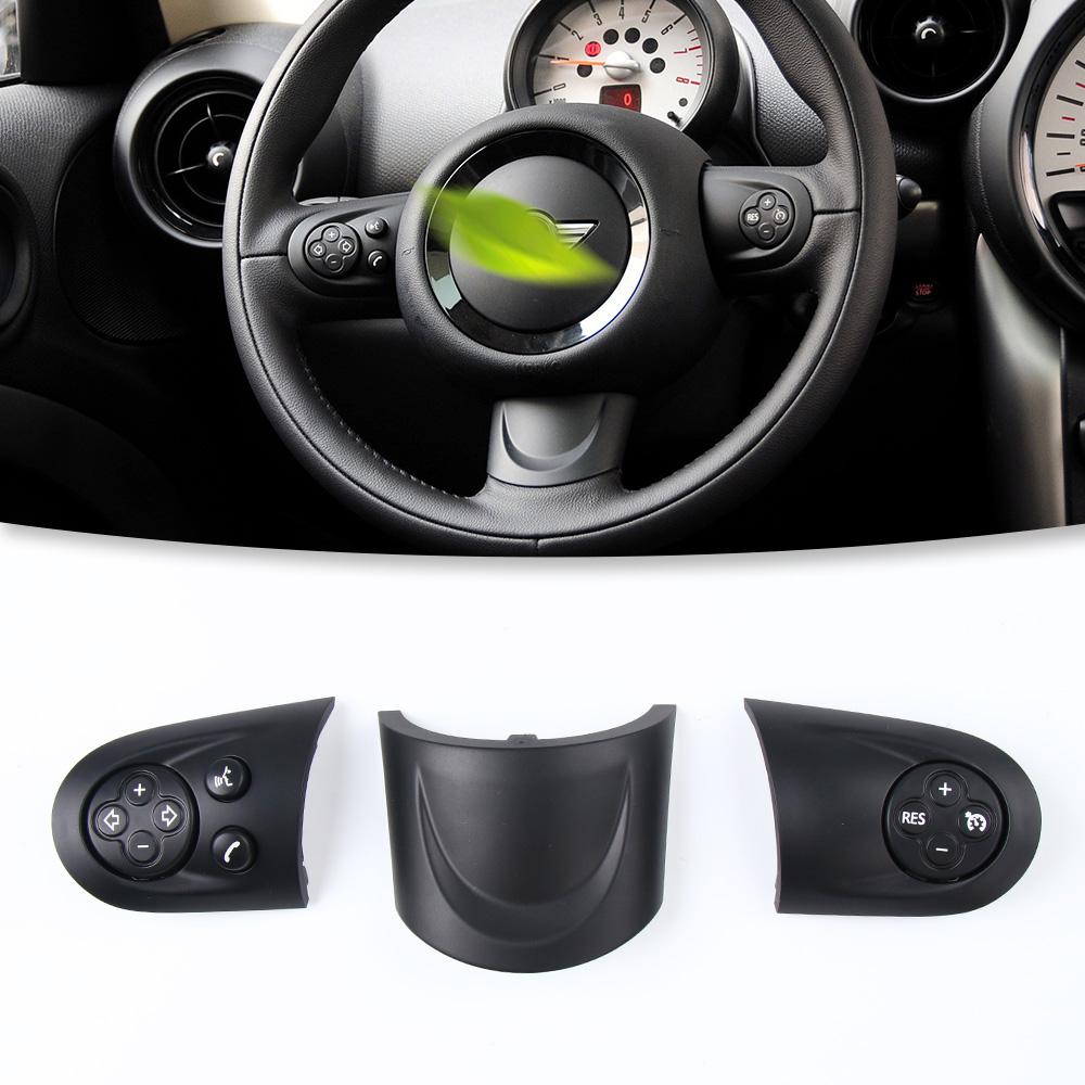 Car Steering Wheel Multifunction Cruise Control Switch Button Cover Trim For BMW Mini Cooper Paceman R55 R56 R60