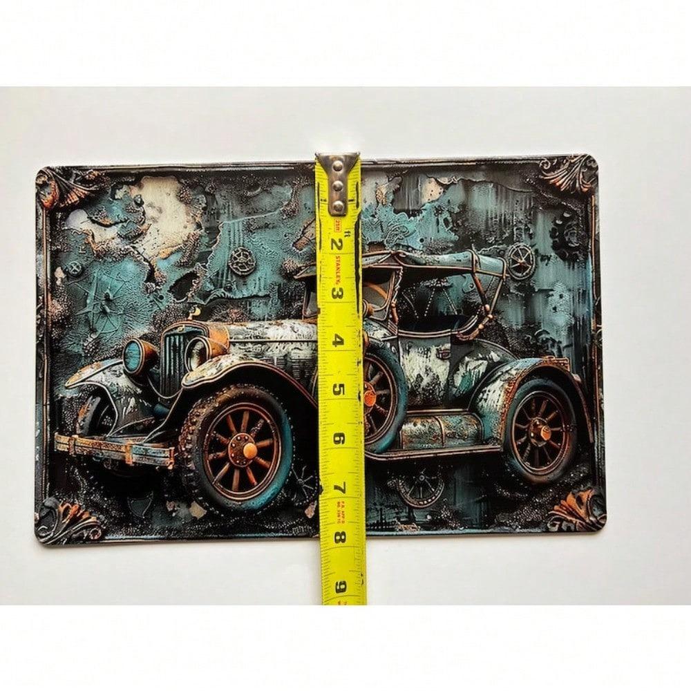 Vintage Classic Car Metal Tin Sign Retro Garage Decor Rustic Wall Art Men Gift
