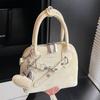 2025 New Fashion Trend Niche Design Portable Shell Bag Korean Version of Foreign Style Versatile Commuter Messenger Women's Bag