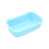 Non-Spill Rectangular Food Bowl for Small Pets: Secure Hanging for Hamsters, Chinchillas, and More