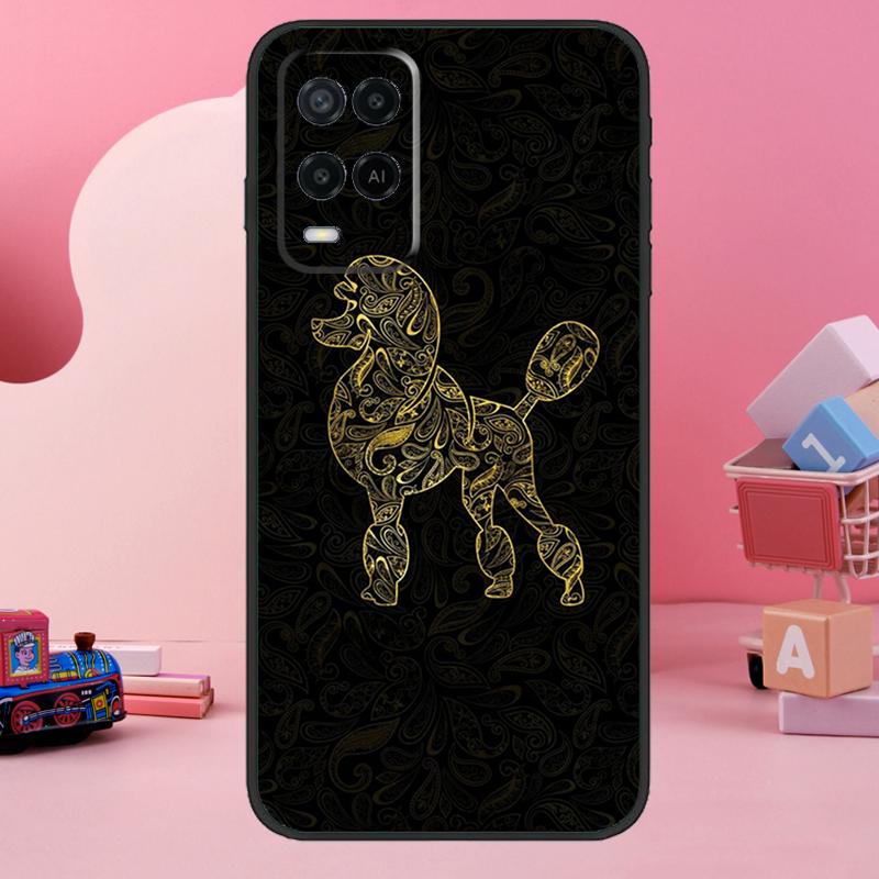 Poodle Dog Cartoon Case For Oppo A98 A78 A18 A38 A58 A60 A80 A40 A77 A57 A17 A74 A54 A94 A96 A76 A16 A15 A5 Pro