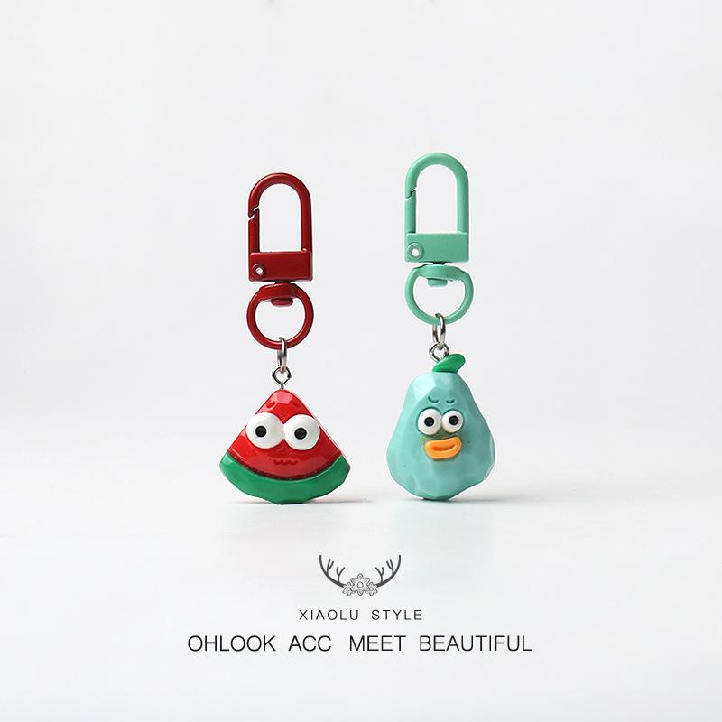 Adorable Mini Fruit Keychain Pendant - Cute, Funny Bag Charm Accessory