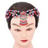 Gypsy Tribal Women Head Chain Forehead Chain Hanfu Headwear Bohemia Beads Headband  Gifts for Girls