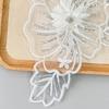 White Handmade Beaded Mesh Sequined Lace Embroidered Cloth Sticker Wedding Dress Children'S Dress Decorative Clothing Accessories