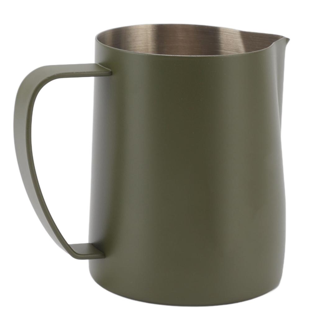 Frothing Jug Pitcher Falcon Beak Tip 304 Stainless Steel Milk Frother Cup for Home Cafe 600ml OD