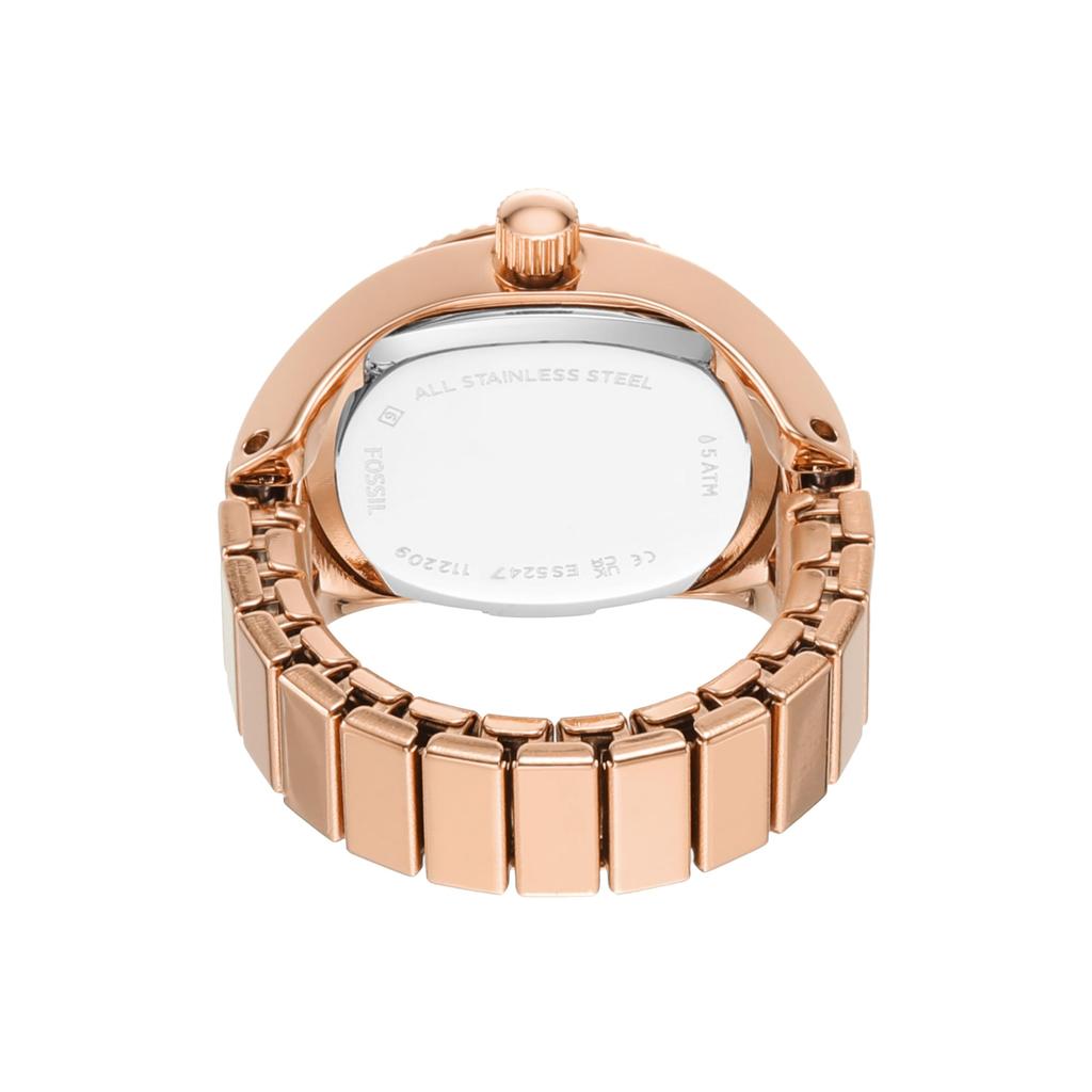 Fossil Ladies Wristwatch Ring ES5247 Pink Gold