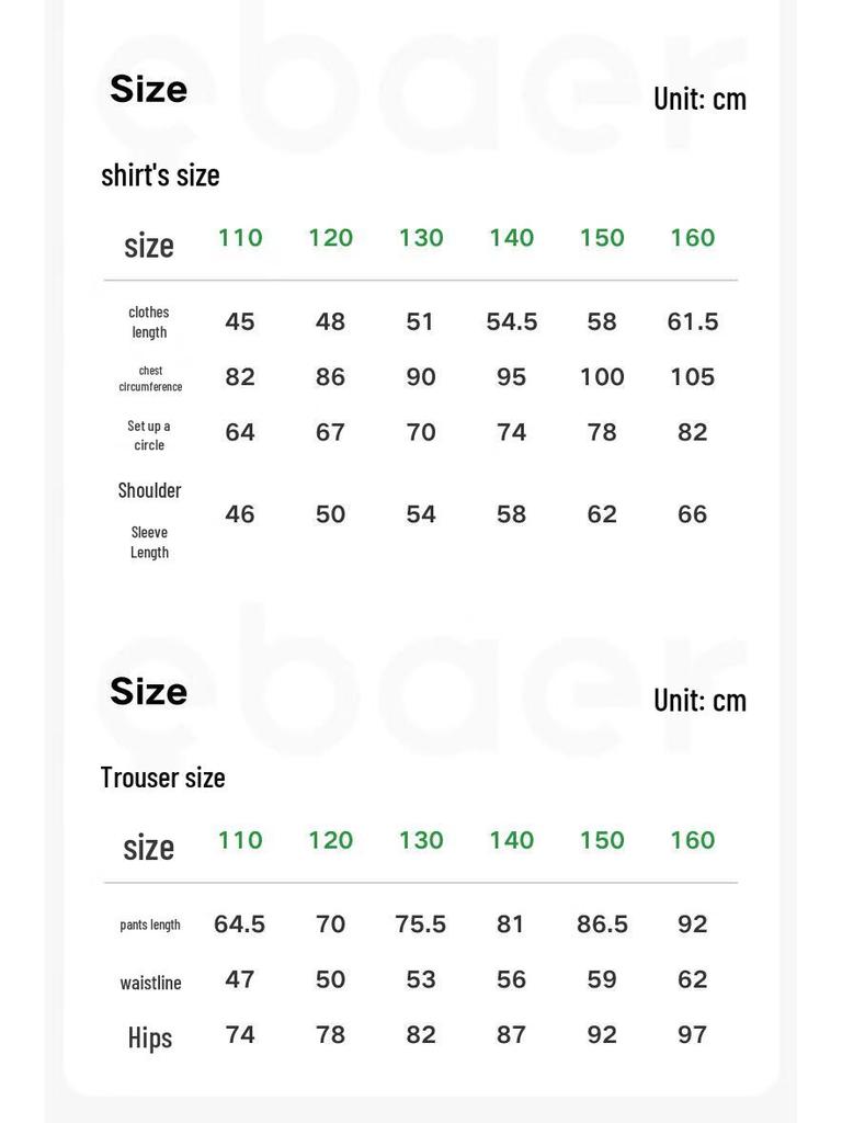 EBAER Unisex Kids' Fleece Sweatshirt & Pants Set