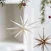 Christmas Tree Decoration Hanging Christmas Decoration Champagne Color White Exploding Star Christmas New Year 7
