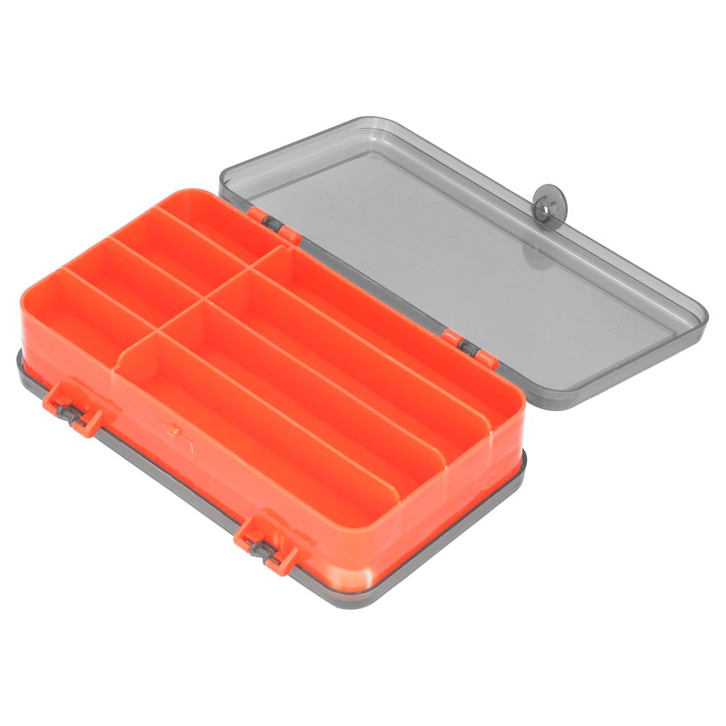 Fishing Lure Box Reversible Lure Case Double Sided Plastic Bait Storage Box OrganizerRed