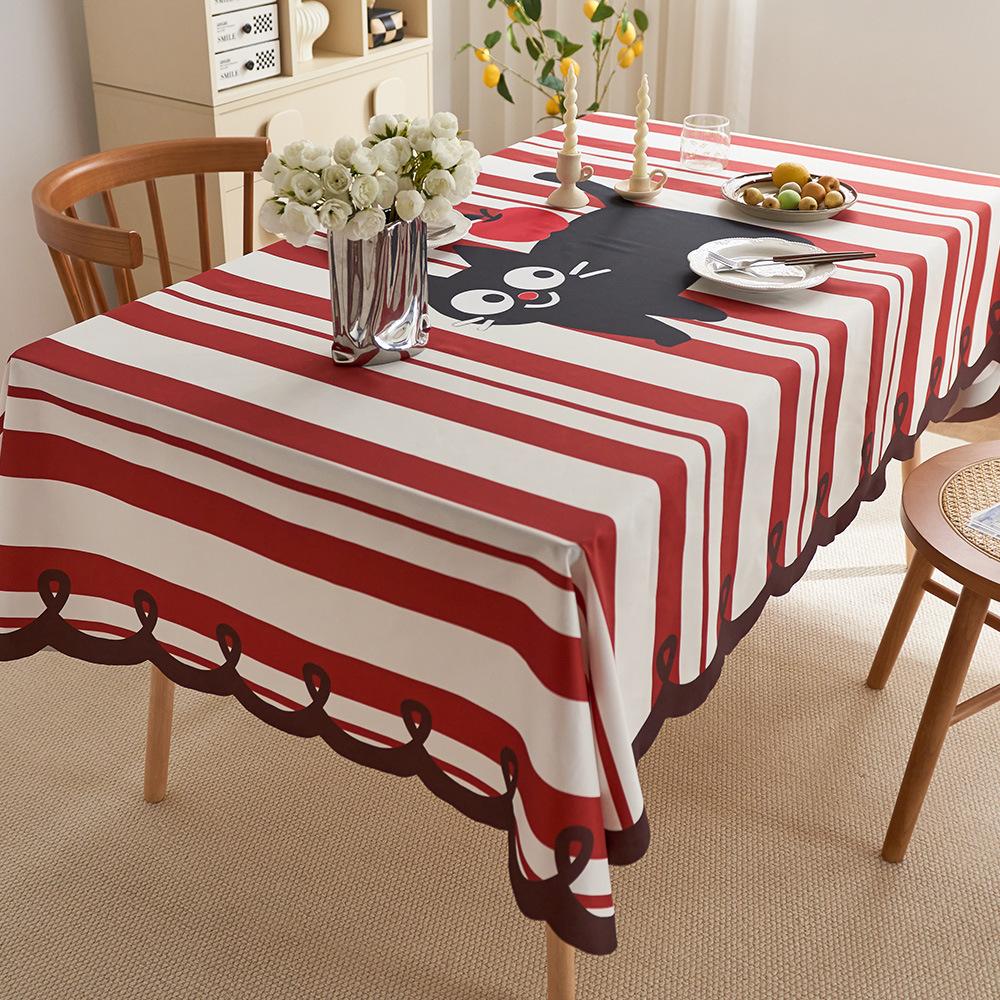 Vodotěsný ubrus speciálního tvaru, Podložka pod stůl proti opaření, Ubrus z konopné látky, Lehký luxus, Vysoce kvalitní potah na konferenční stolek