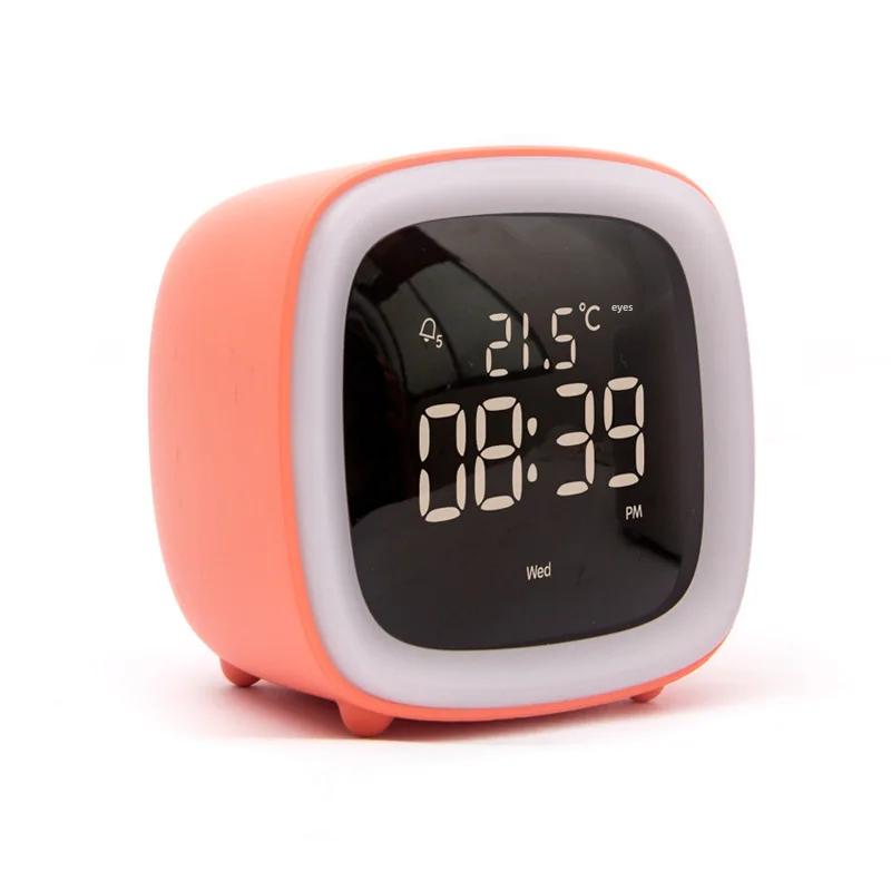 Creative Cross-border Cute Pet TV Alarm Clock Plastic Digital Clock Usb Charging Student Lazy Dormitory Alarm
