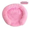 Long Plush Round Pet Bed