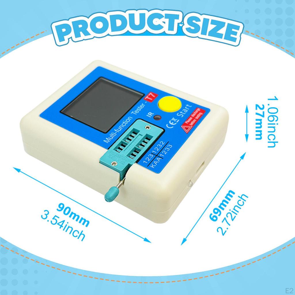 Full Color Display Transistor Meter for Npn Triode Resistor