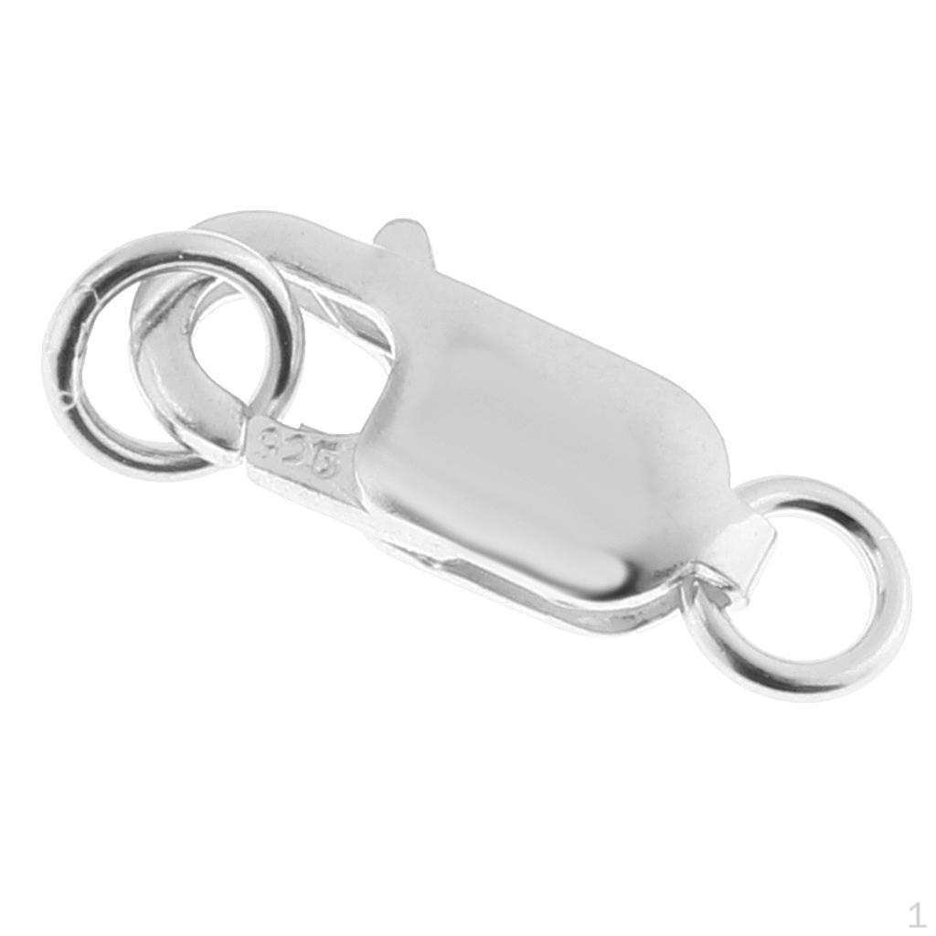 1 pezzo Chiusura ad artiglio di aragosta in Argento Sterling 925 Componente per Gioielli Fai da te