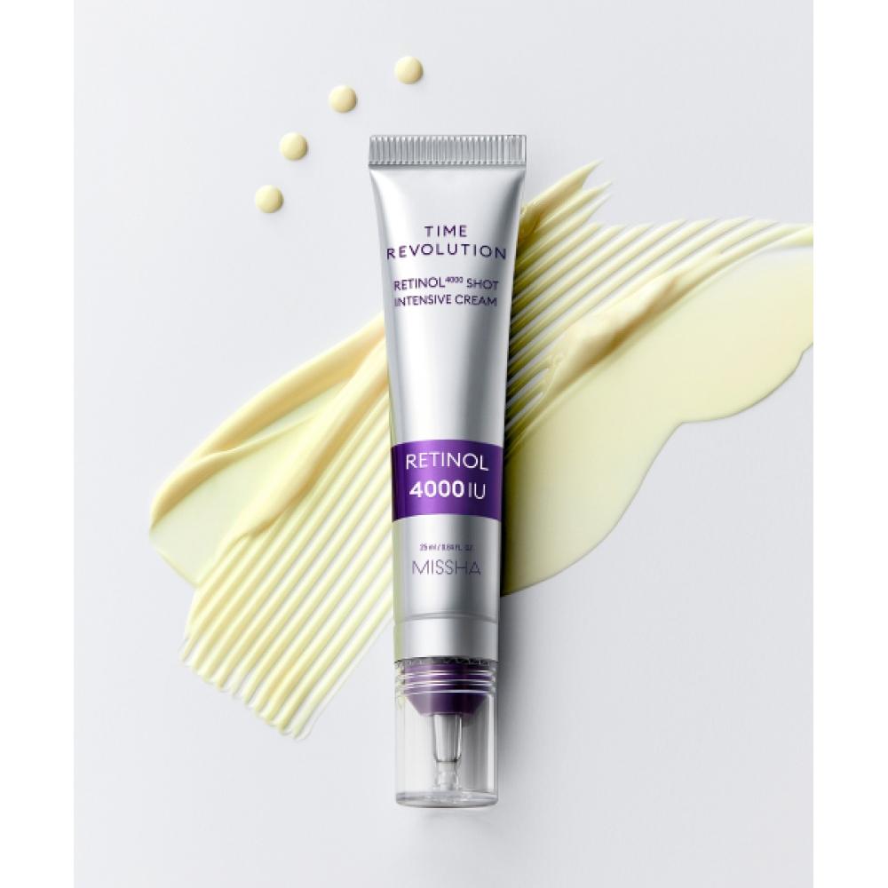 Missha Time Revolution Retinol 4000 Shots Intensive Cream 25ml FREE