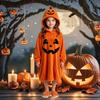 Tuta con Cappuccio Costume di Halloween per Bambini