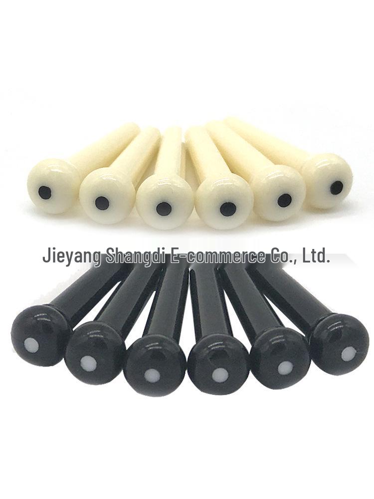 Folk Acoustic Guitar String Peg Set with Bridge Pins, Cone, and Retainers