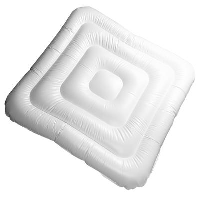 4,2 FT Opblaasbare Jacuzzi Cover, Energiebesparend Deksel voor Ronde Jacuzzi met 2 Handvatten, Opvouwbare Beschermende Regen Overloophoes, Accessoire