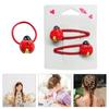 Princess Hair Clip Hair Tie Ladybird Hair Clamps Cute Ladybird Hair Catch Barrettes Strong Hold Hairpin for Girls