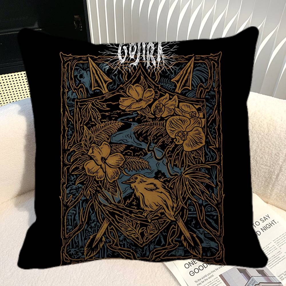 Goth GGojira Various Art Pillow Case Square Pillow Bedroom Sofa Leisure Comfort Cushion Car Home Decoration
