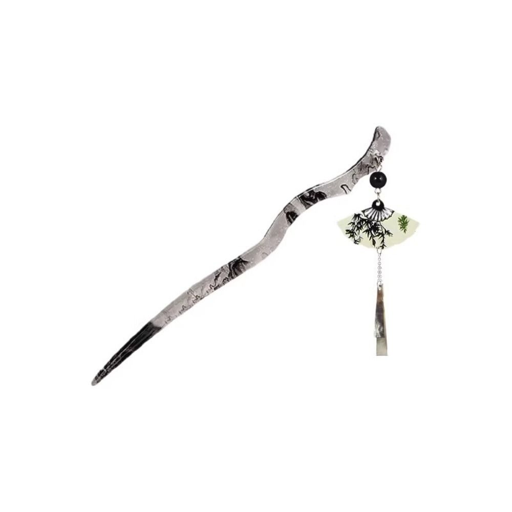 Alloy Hairpin Fan-shaped Tassel Updo Hairpin Hot Fan-shaped Tassel Hairpin for Flaggy Dress Hanfu