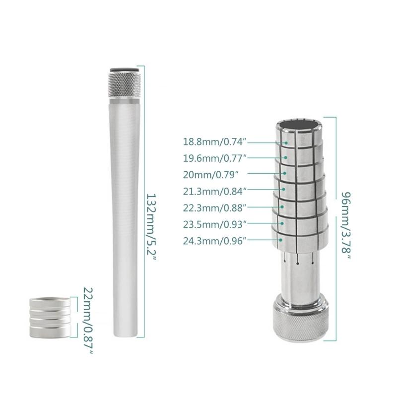 Ring Enlarger Stick with Rubber Hammer Ring Mandrel Sizer Expander Finger Wedding Band Sizer Tool for Jewelry Making