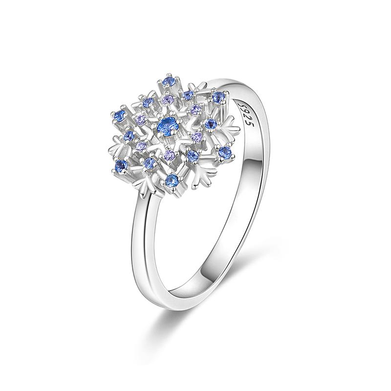 Finger Rings for Women 925 Silver Zircon Crystal Stackable Geometric Ring Wedding Jewelry Engagement Rings