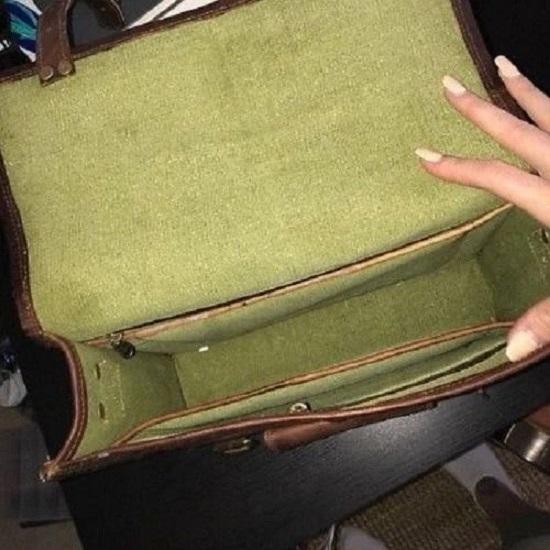 Men's Leather Bag Business Messenger Laptop S Shoulder Briefcase