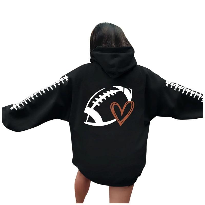 2025 Autumn/Winter New Golf Printed Sports Hoodie Women's Off Shoulder Sleeve Y2k Plus
