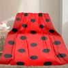 1pc Ladybug Blanket, Super Cozy Printed Home Blanket, All-Season Warmth
