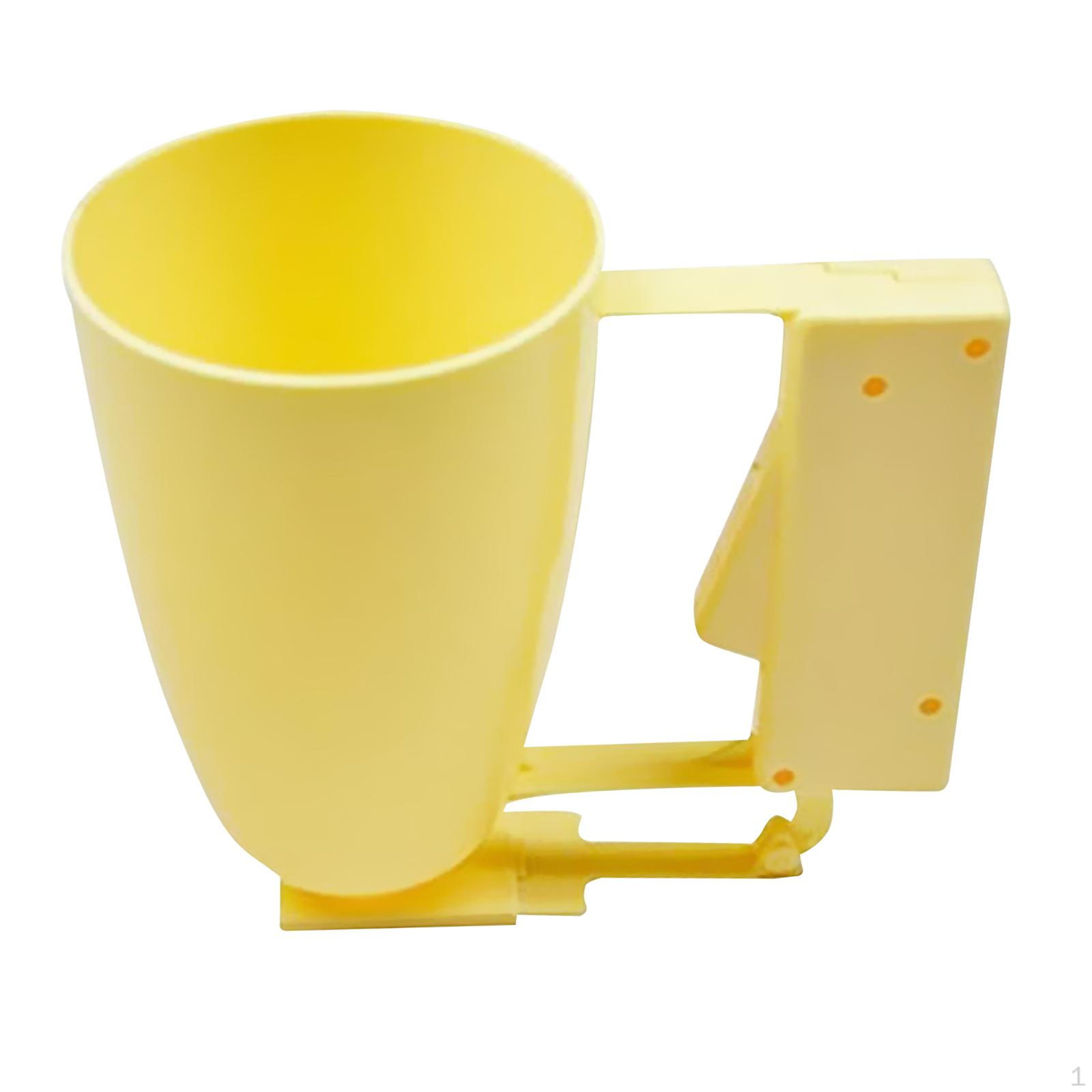 

Диспенсер Ручной Кухонный Помощник Порционер для теста для маффинов Наливной стакан для кексов с быстрым высвобождением жёлтый