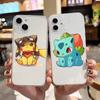 E-57 Pokemon Cute Case για iPhone 7 8 11 12 13 14 15 16 Pro Max Plus Mini Xiaomi Redmi A3 9A 9C 10A 10C 13C Σημείωση 9 11 Realme Narzo C30 C55