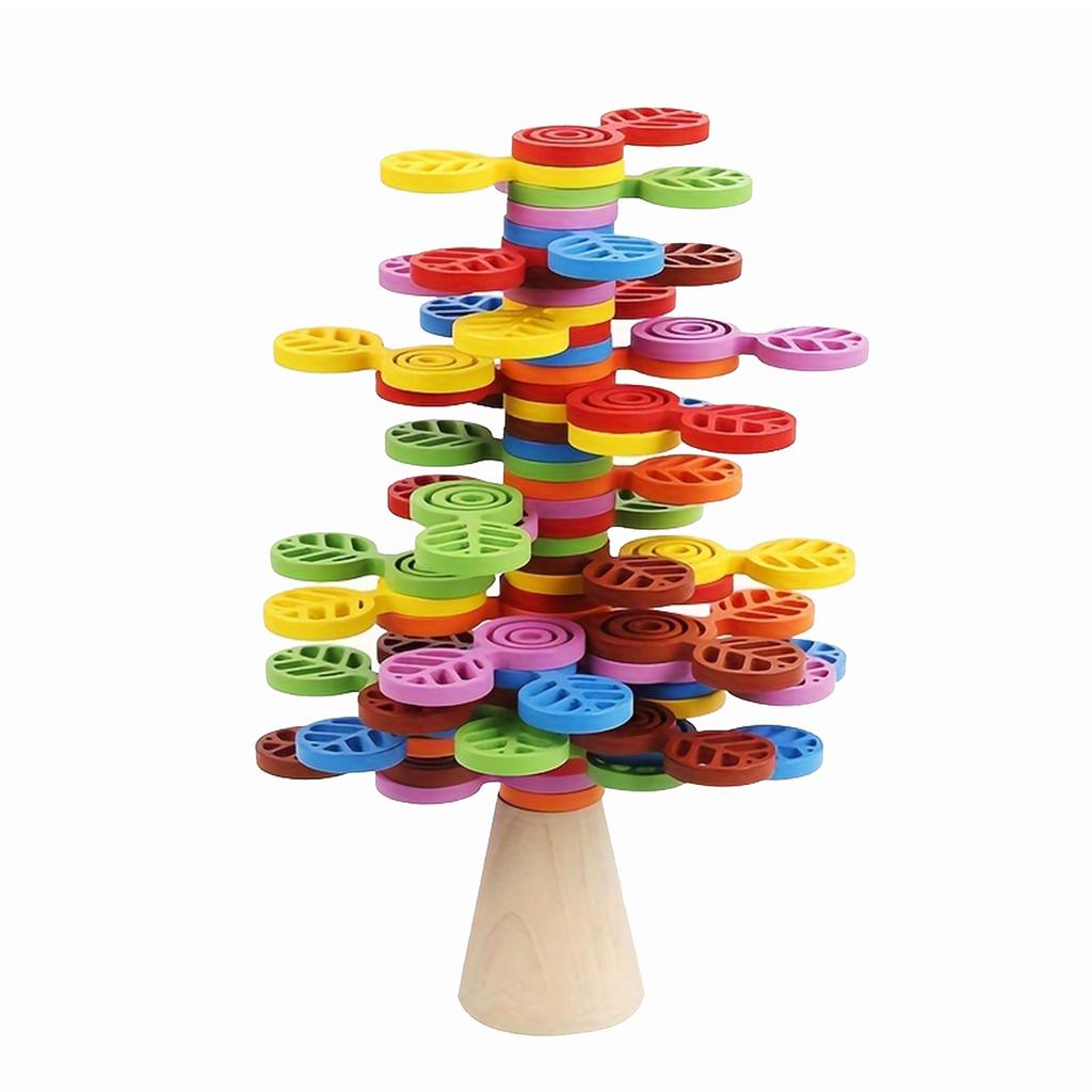 Wooden Colorful Stacking Tree Toy
