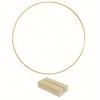 Gold Metallic Garland Centerpiece with Wooden Stand - Elegant DIY Circle Decoration for Wedding, No Power Required, Birthday Decorations