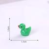 Miniature Colorful Luminous Duck Resin Ornaments for Micro Landscape and Moss Decor