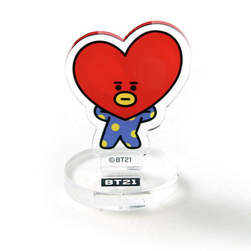 Kpop Bts Bt21 Cute Standee Action Figure Doll Van Acrylic Standing Decor Table